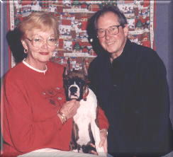 Sydney and Doug Brown with Ch Caymans Sweet Georgia Brown, 12/96